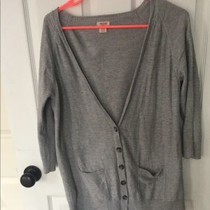 Mossimo gray cardigan - xlarge